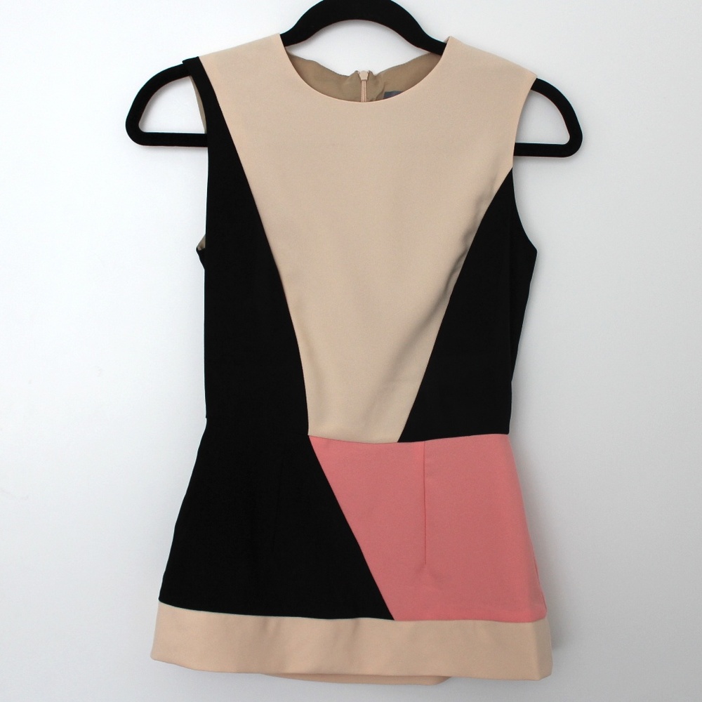 Hunter Bell Colorblock Peplum Top